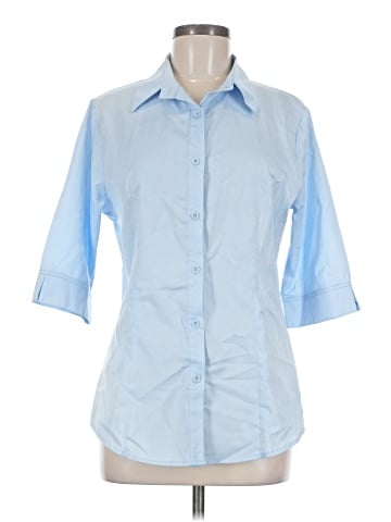 HOTOUCH 3/4 Sleeve Button-Down Shirt (view 1)