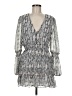 Olivaceous 100% Polyester Paisley Gray Cocktail Dress Size M - photo 1