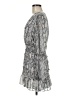 Olivaceous 100% Polyester Paisley Gray Cocktail Dress Size M - photo 5