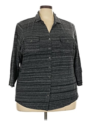 SONOMA life + style 3/4 Sleeve Button-Down Shirt (view 1)