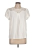 Shein 100% Polyester Ivory Short Sleeve Blouse Size L - photo 1