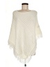Westbound 100% Acrylic Ivory White Poncho One size - photo 1