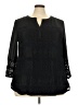 New Directions Black 3/4 Sleeve Blouse Size 3X - photo 1