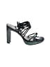 Bebe Graphic Black Sandals Size 7 1/2 - photo 1