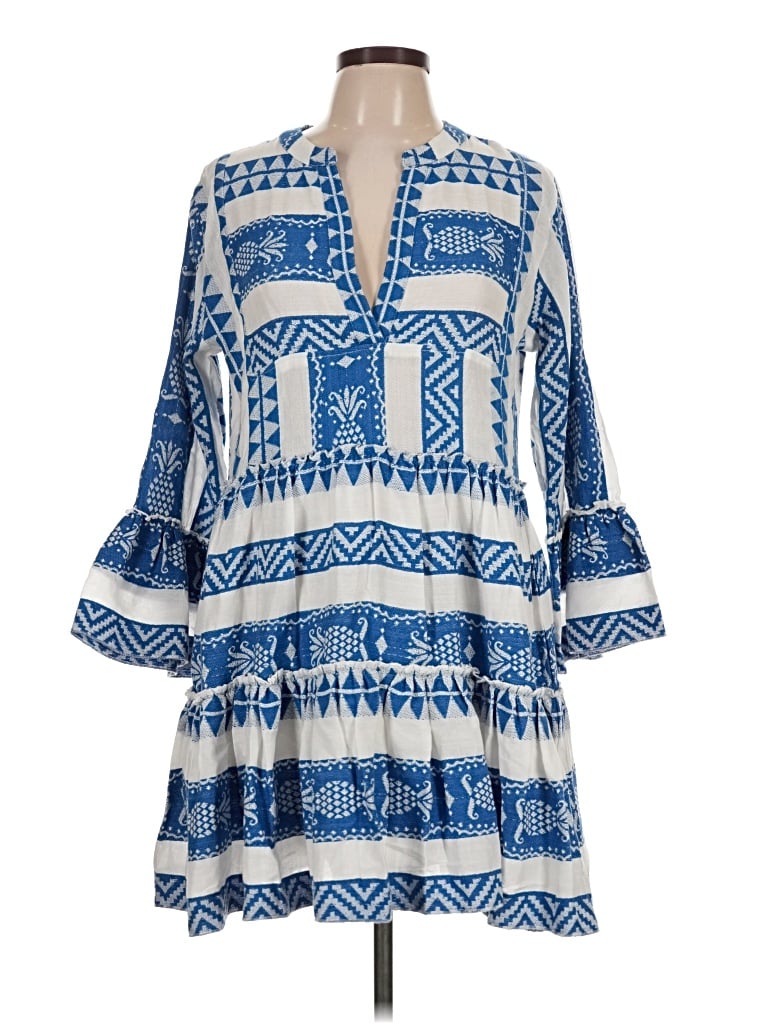 Pre-owned En Creme Casual Dress In Blue