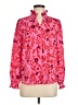 Ann Taylor 100% Polyester Pink Long Sleeve Blouse Size M (petite) - photo 1