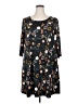 Nine Britton Floral Black Casual Dress Size 2X - photo 1