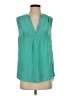 Garnet Hill Teal Sleeveless Blouse Size S - photo 1