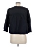 Uniqlo Black 3/4 Sleeve Blouse Size M - photo 2