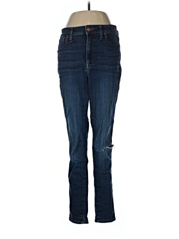 Madewell Curvy High-Rise Skinny Jeans in Woodland Wash: TENCEL&trade; Denim Edition (view 1)