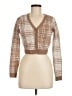 Hollister Plaid Brown Cardigan Size M - photo 1