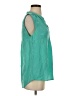Garnet Hill Teal Sleeveless Blouse Size S - photo 4