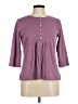 L.L.Bean Purple 3/4 Sleeve Blouse Size M - photo 1