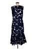 Talbots Print Blue Cocktail Dress Size 8 - photo 2