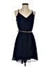 Iz Byer 100% Polyester Solid Blue Casual Dress Size S - photo 1