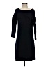 Talbots 100% Cotton Solid Black Casual Dress Size S - photo 1