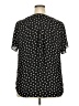 Torrid 100% Polyester Stars Black Short Sleeve Blouse Size 2X Plus (2) - photo 2