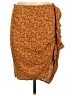 Veronica Beard 100% Rayon Paisley Brown Orange Casual Skirt Size 6 - photo 1