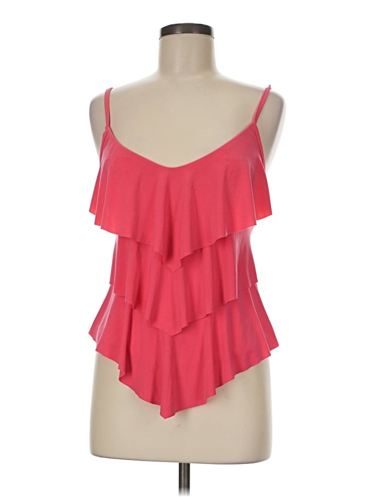 Pre-owned Magicsuit Sleeveless Top Red One Shoulder Neckline Tops