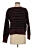 Aqua Stripes Burgundy Pullover Sweater Size S - photo 1