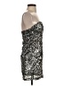 2b bebe 100% Polyester Metallic Silver Cocktail Dress Size S - photo 4