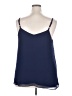 Torrid 100% Polyester Blue Sleeveless Blouse Size 2X Plus (2) - photo 2