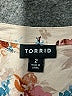 Torrid 100% Rayon Floral Tan Short Sleeve Blouse Size 2X Plus (2) - photo 7