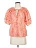 Cleobella Orange Short Sleeve Blouse Size XS - photo 1