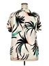 Torrid Tropical Ivory Short Sleeve Blouse Size 2X Plus (2) - photo 2