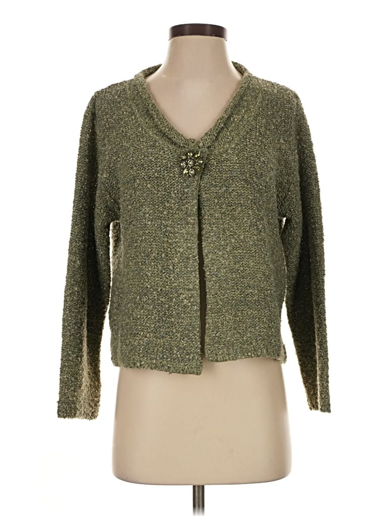 Pre-owned Habitat Cardigan Sweater In Green