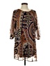 Unbranded Paisley Brown Casual Dress Size S - photo 1