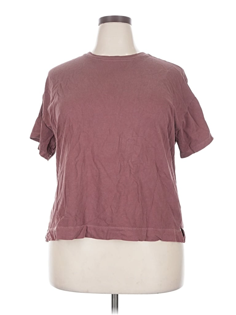 Pre-owned Old Navy Short Sleeve T-shirt In Burgundy
