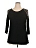 Maurices 100% Viscose Black 3/4 Sleeve Top Size XL - photo 1