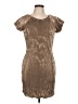 Assorted Brands 100% Polyester Metallic Brown Cocktail Dress Size L - photo 1