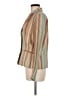 Coldwater Creek 100% Linen Stripes Ivory Blazer Size M - photo 5