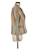 Coldwater Creek 100% Linen Stripes Ivory Blazer Size M - photo 4
