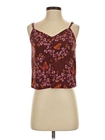 Madewell Button-Down Cami Top in Butterfly Sanctuary (view 1)