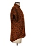 CAbi 100% Polyester Animal Print Brown Short Sleeve Blouse Size XS - photo 4