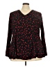 Lane Bryant Black Long Sleeve Blouse Size 22 - 24 Plus - photo 1