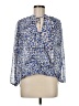 Veronica M. Blue 3/4 Sleeve Blouse Size M - photo 1