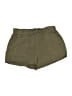 Unbranded 100% Rayon Solid Green Khaki Shorts Size M - photo 1