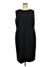 Kasper Solid Black Cocktail Dress Size 20W - photo 1