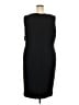 Kasper Solid Black Cocktail Dress Size 20W - photo 2