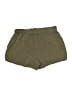 Unbranded 100% Rayon Solid Green Khaki Shorts Size M - photo 2