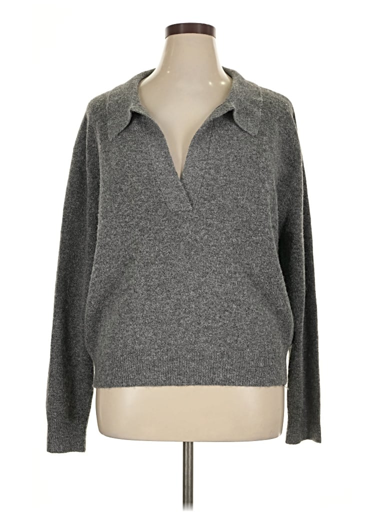 Pre-owned Karen Kane Pullover Sweater In Gray