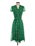MSK 100% Polyester Green Casual Dress Size 4 Petite - photo 1