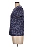 Studio Works 100% Cotton Floral Blue Short Sleeve T-Shirt Size L (petite) - photo 5