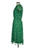 MSK 100% Polyester Green Casual Dress Size 4 Petite - photo 5
