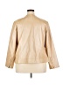Dialogue 100% Polyester Solid Tan Jacket Size 2X - photo 2