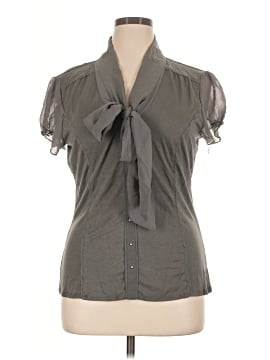 New York & Company Short Sleeve Blouse (view 1)